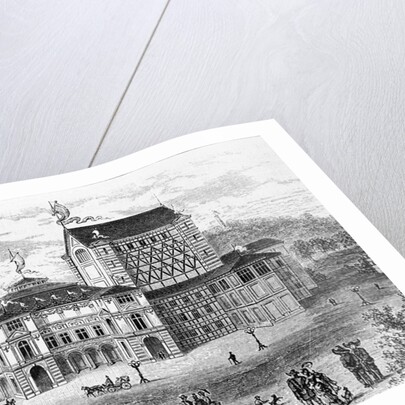 Illustration of the Festspielhaus in Bayreuth by Anonymous