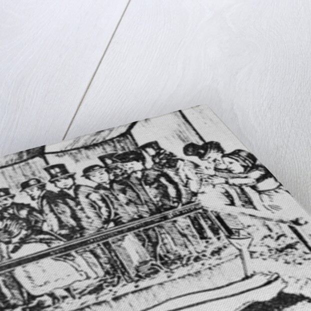 Illustration of People Observing the Cardiff Giant by Anonymous