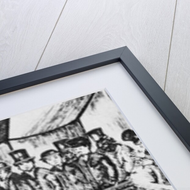 Illustration of People Observing the Cardiff Giant by Anonymous