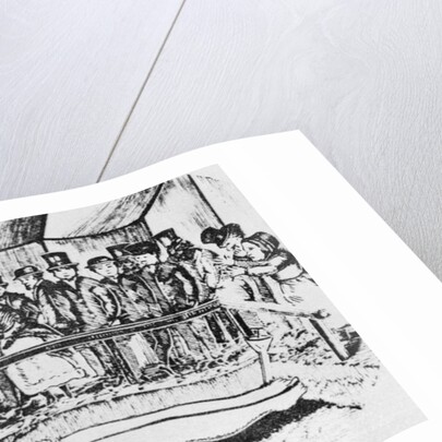 Illustration of People Observing the Cardiff Giant by Anonymous