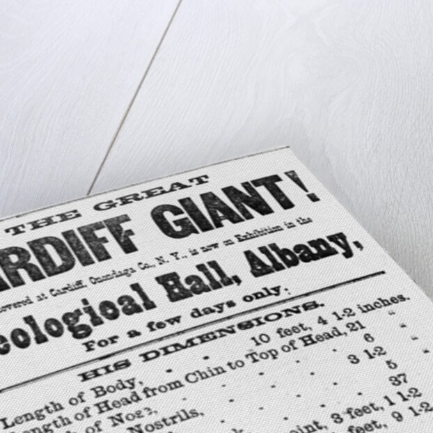 Poster for Cardiff Giant by Anonymous