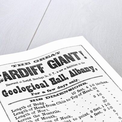 Poster for Cardiff Giant by Anonymous