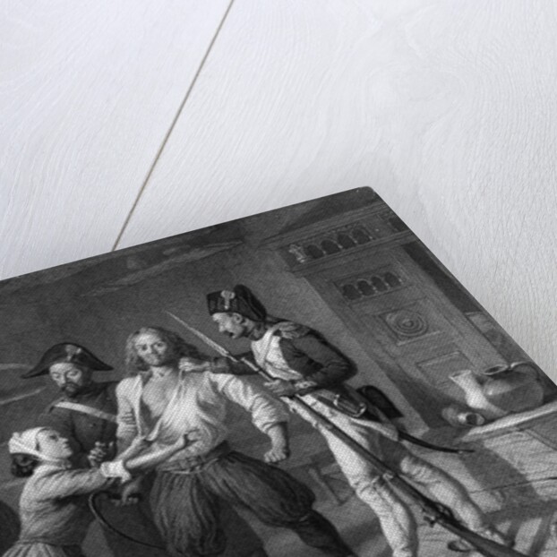 Illustration Depicting Man Being Arrested by Anonymous