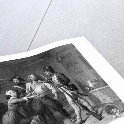 Illustration Depicting Man Being Arrested by Anonymous