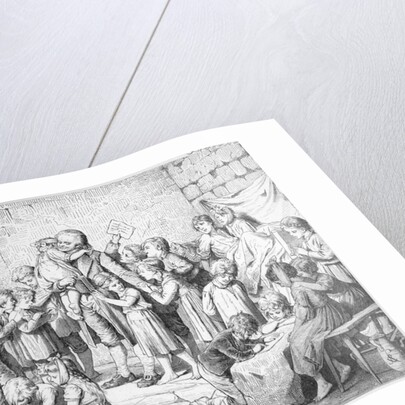 Pestalozzi Among the Orphans by Anonymous