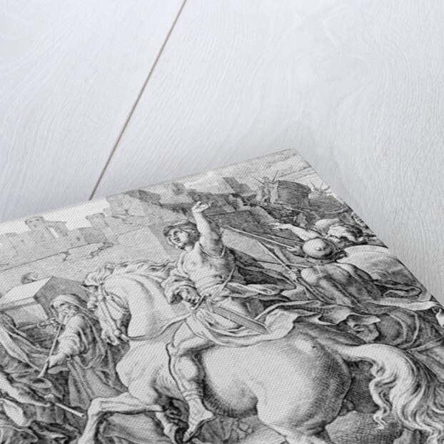 A. Stohuber - Joshua Riding on His Horse by Anonymous