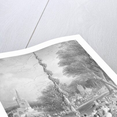 Merry Makers Dancing Around May Pole by Anonymous