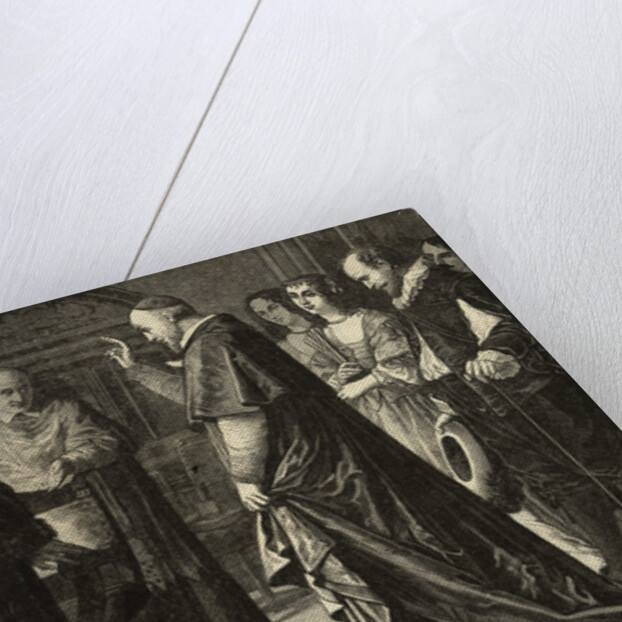 Galileo (Left) Meets with Church Leaders by Anonymous