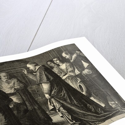 Galileo (Left) Meets with Church Leaders by Anonymous