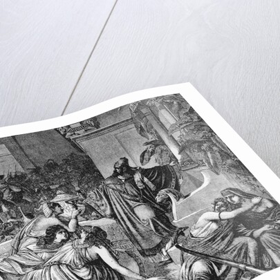 Babylonian Revellers Receiving Warning by Anonymous