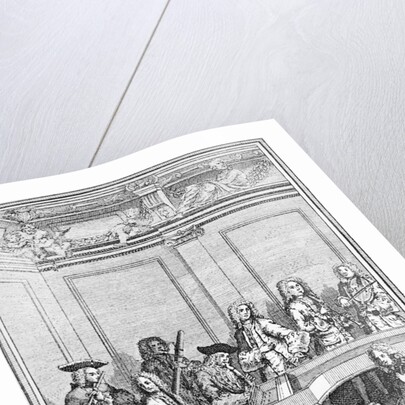 Engraving of a Traditional 18th-Century Chamber Orchestra by Anonymous