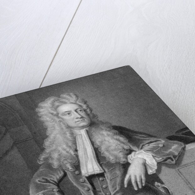 Engraved Portrait of Sir Isaac Newton by Anonymous