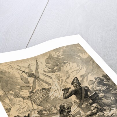 Illustration of the Battle of the Nile by Anonymous