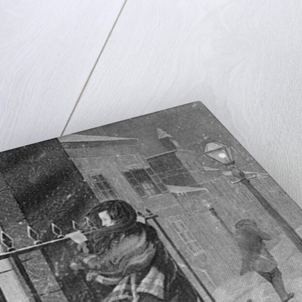 Women Peering Inside Window by Anonymous