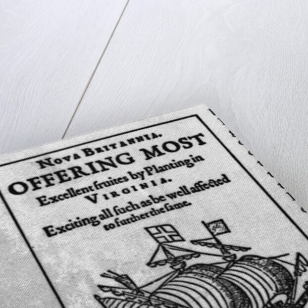 Advertisement Seeking Colonists for Virginia by Anonymous