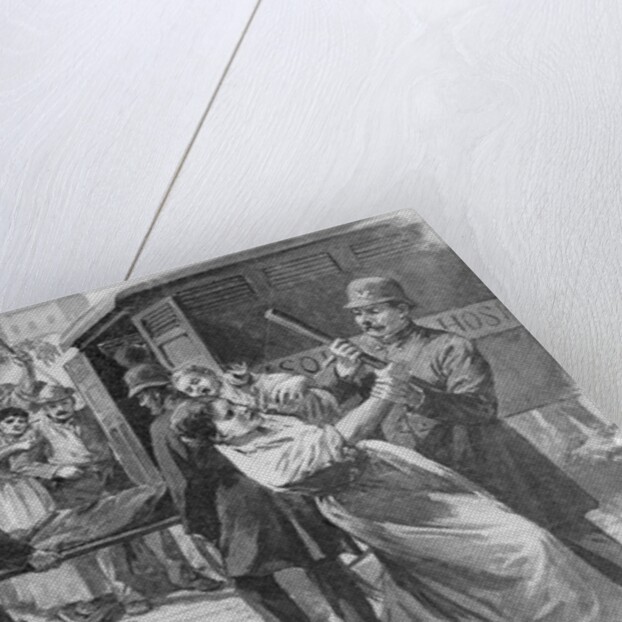 Commotion over Smallpox Patients Departure by Anonymous