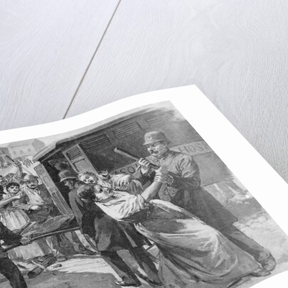 Commotion over Smallpox Patients Departure by Anonymous