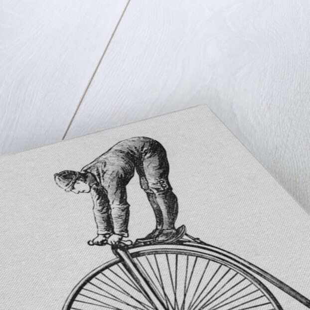 Acrobat Riding Bicycle by Anonymous