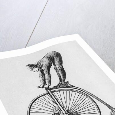 Acrobat Riding Bicycle by Anonymous