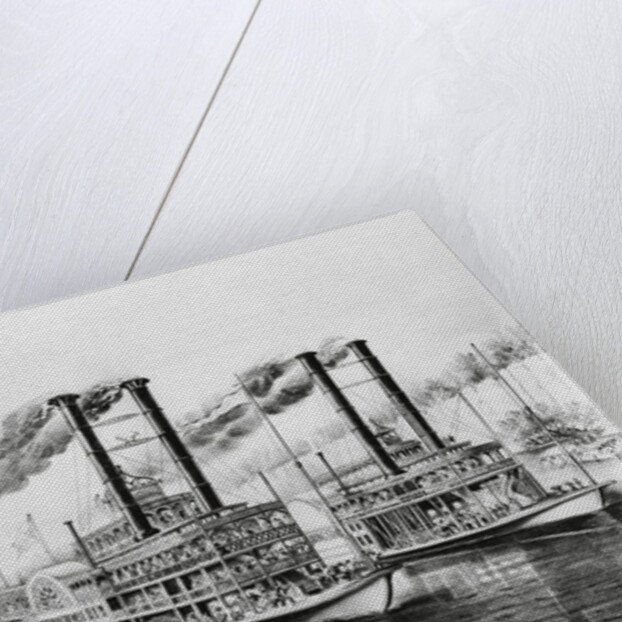 Steamboat Race by Anonymous