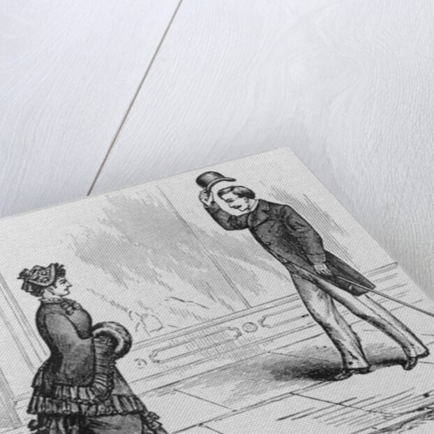 Gentleman Meeting a Lady by Anonymous