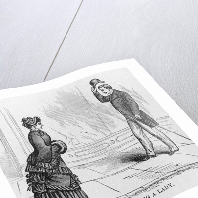 Gentleman Meeting a Lady by Anonymous