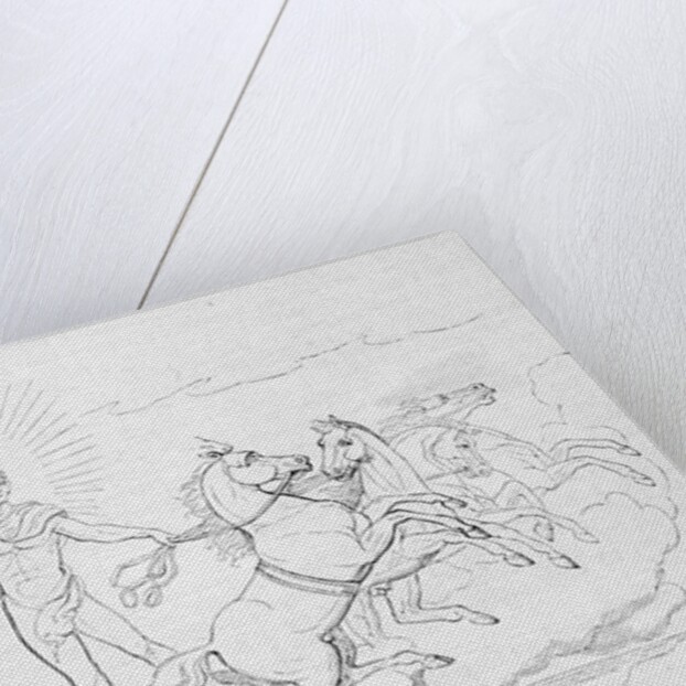 Helios Riding Horse Led Chariot by Anonymous