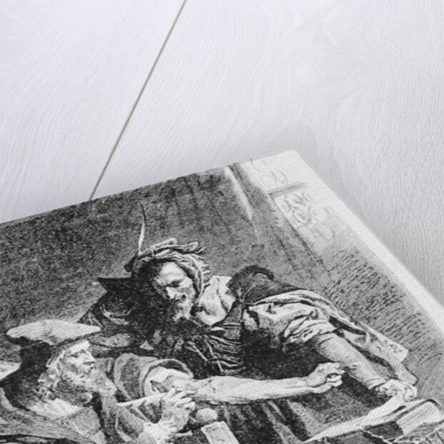 Faust Signs Deal with the Devil in Blood by Anonymous