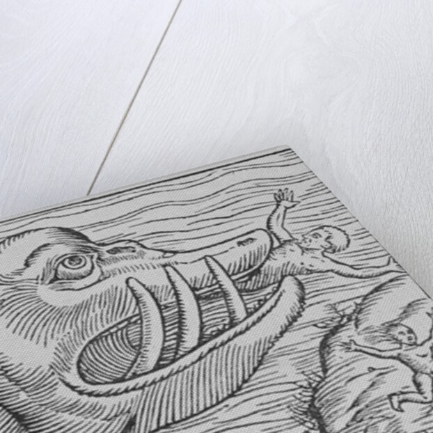 Sea Monster Eating Children by Anonymous