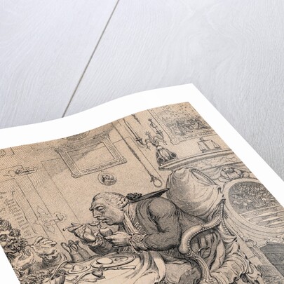 Illustration of King George III Dining with His Queen by Anonymous