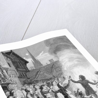 Townspeople Dancing Together by Anonymous