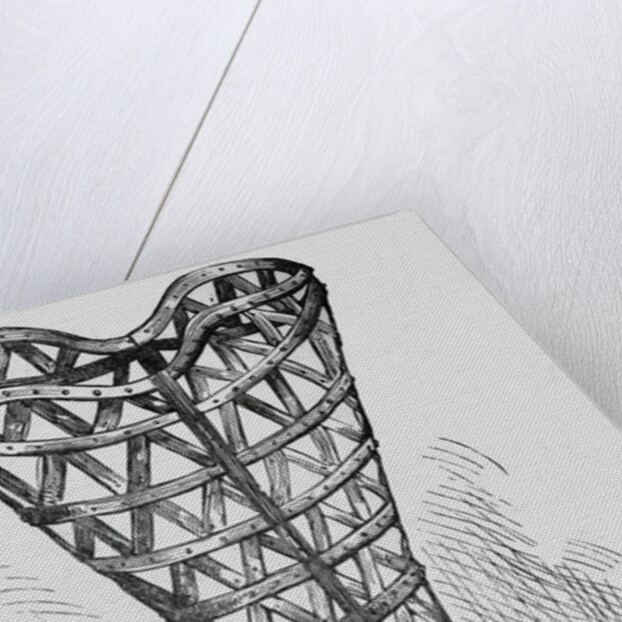 Illustration of a 16th-Century Steel Corset by Anonymous