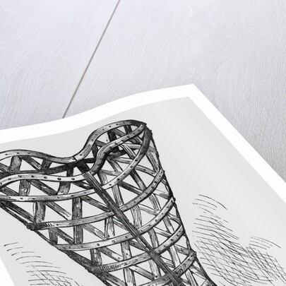 Illustration of a 16th-Century Steel Corset by Anonymous