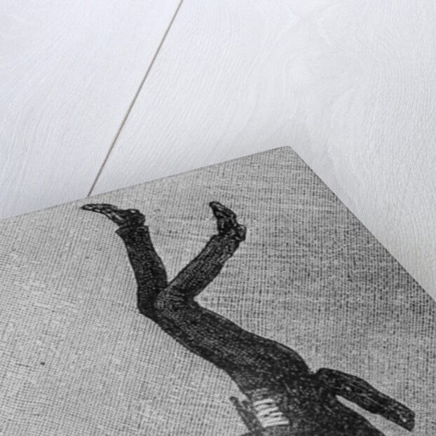 Man Standing on his Head Eating by Anonymous