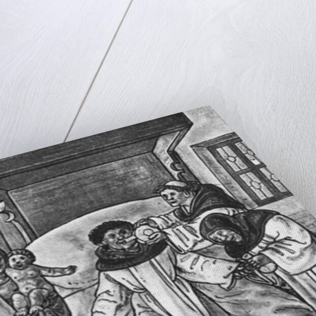 Monks Treating a Sick Lay Brother by Anonymous