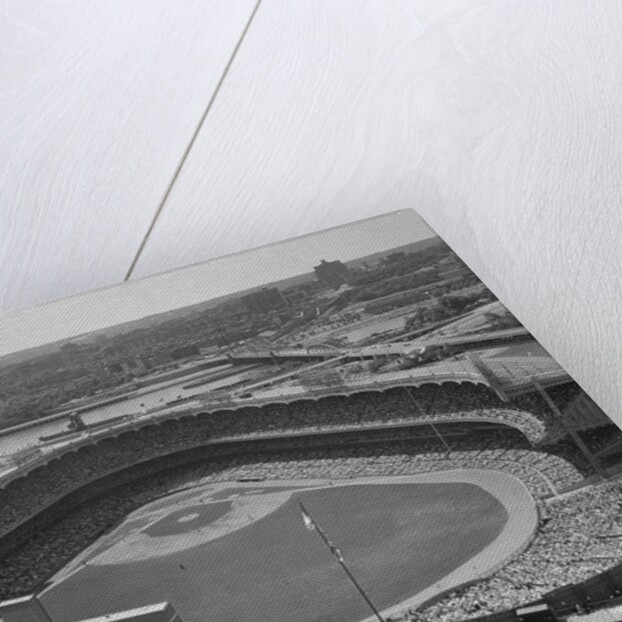 Aerial View of Crowds at Yankee Stadium by Anonymous