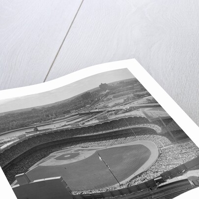 Aerial View of Crowds at Yankee Stadium by Anonymous