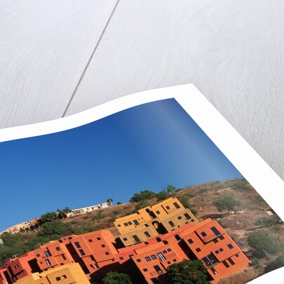 Apartment Houses Stacked on Hillside by Anonymous
