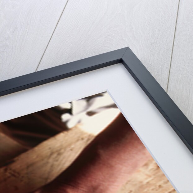 Carving a Guitar Face by Anonymous