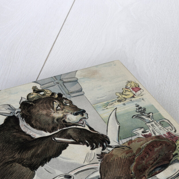 Political Cartoon Showing Conflict Between Russia and England by Anonymous