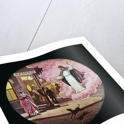 Christ Guiding Drunk Man Leaving Tavern by Anonymous