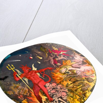 Satan Ruling Victims of Hell by Anonymous