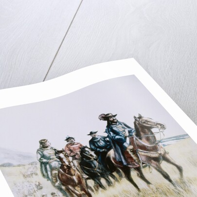 Illustration of Juan Bautista de Anza on Horseback by Anonymous
