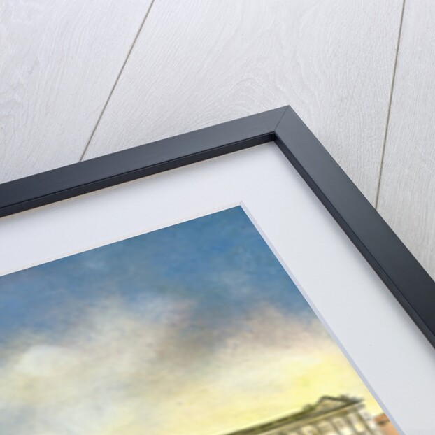 Illustration of Executioner Holding Head of Louis XVI as Crowd Looks by Anonymous