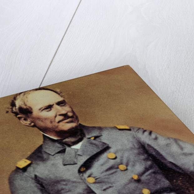 David Glasgow Farragut Posing in Regal Military Uniform by Anonymous