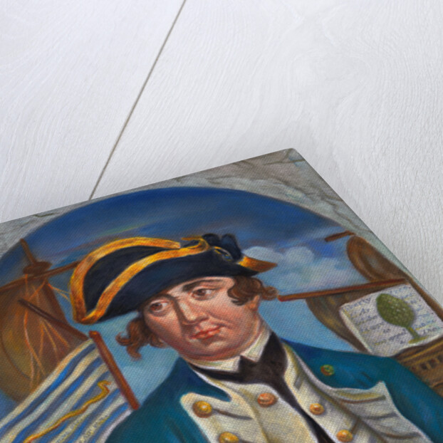 Portrait of First United States Naval Admiral Esek Hopkins by Anonymous