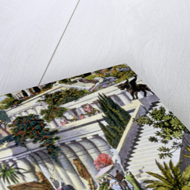 Illustration of the Hanging Gardens of Babylon by Anonymous