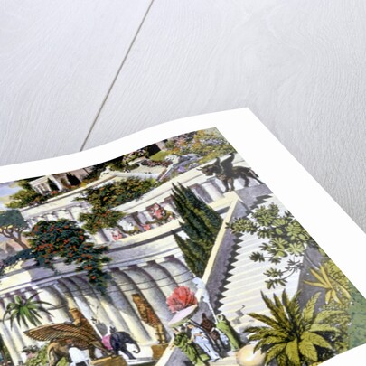Illustration of the Hanging Gardens of Babylon by Anonymous