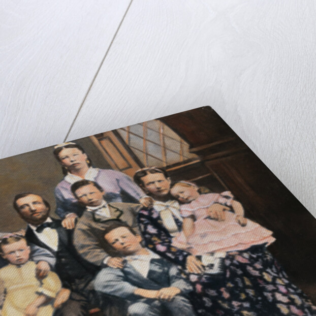 Mormon Family with Two Wives and Nine Children by Anonymous