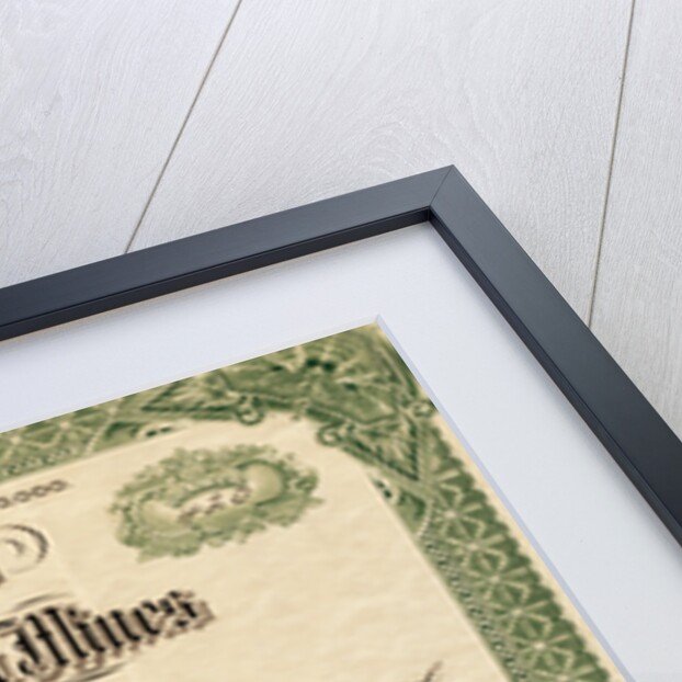 British American Mines Certificate by Anonymous